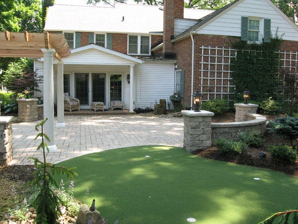 Putting Green Off Stone Hedge Patio